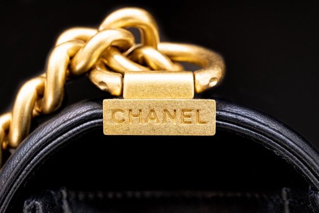 CC original customized lambskin boy handbag A67086 black(bright gold)