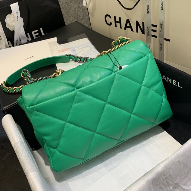 2020 CC original lambskin 19 maxi flap bag AS1162 green