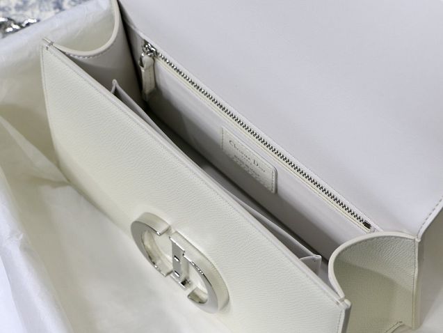 Dior original grained calfskin 30 montaigne chain bag M9208 white
