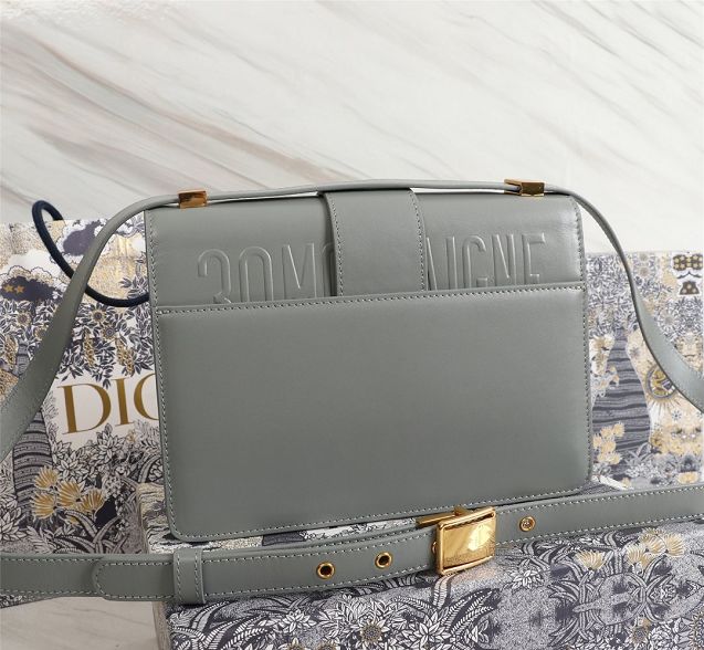 Dior original smooth calfskin 30 montaigne bag M9203 grey