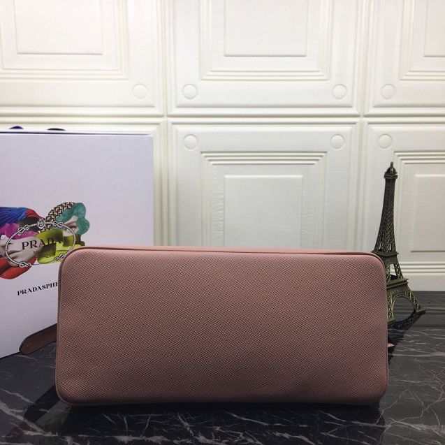 Prada original saffiano leather matinee handbag 1BA249 nude