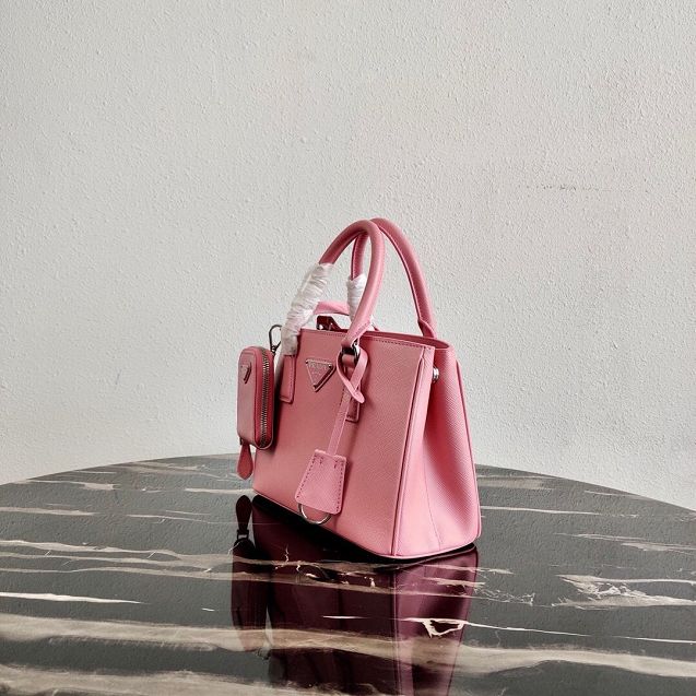 Prada original saffiano leather galleria micro bag 1BA296 pink