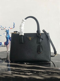 Prada original saffiano leather medium tote bag 1BA1801 black