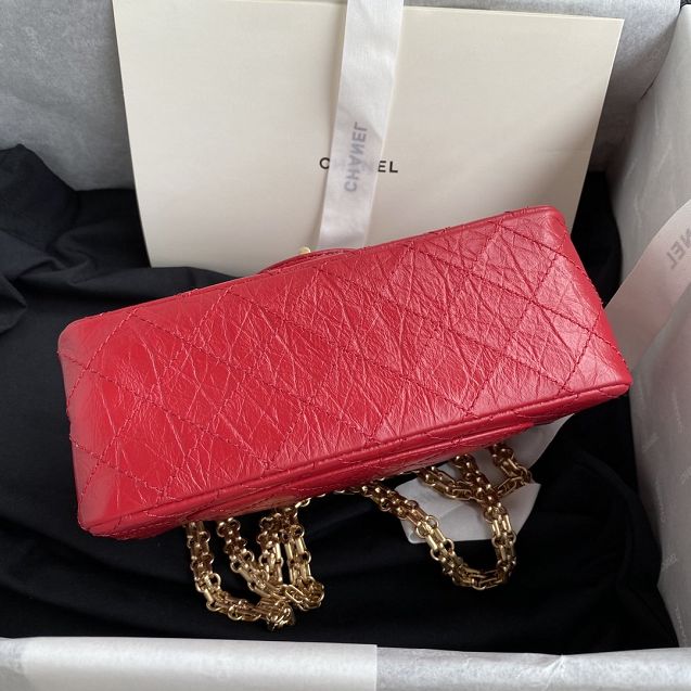 CC original calfskin small 2.55 handbag AS0874 red