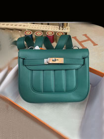 Hermes original swift calfskin berlin bag BL0020 emerald green