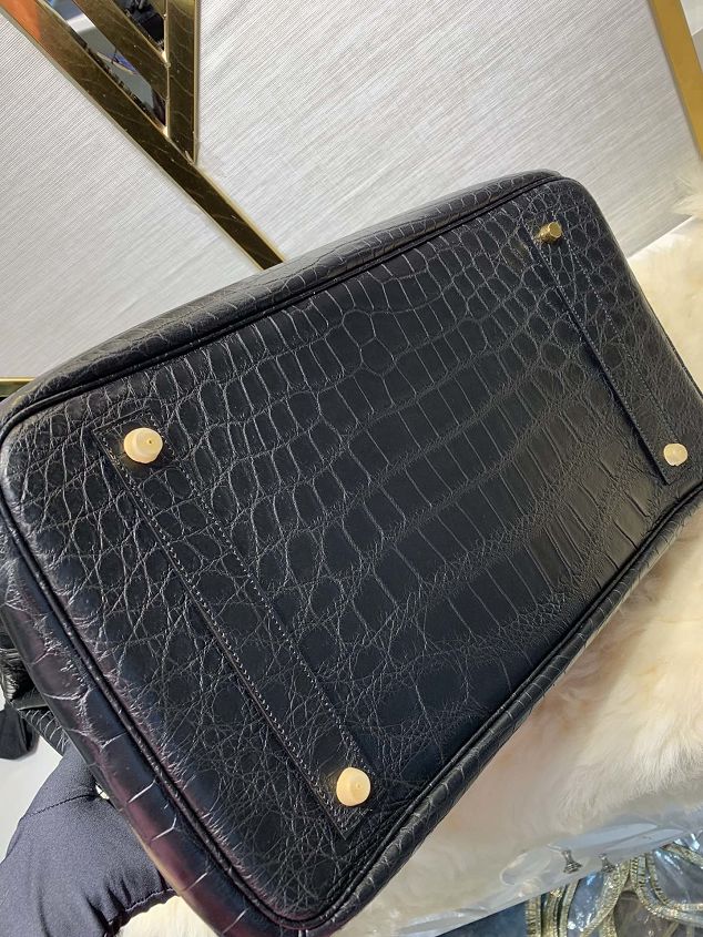 Top hermes genuine 100% crocodile leather handmade birkin 40 bag K400