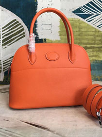 Hermes original epsom leather medium bolide 31 bag B031 orange