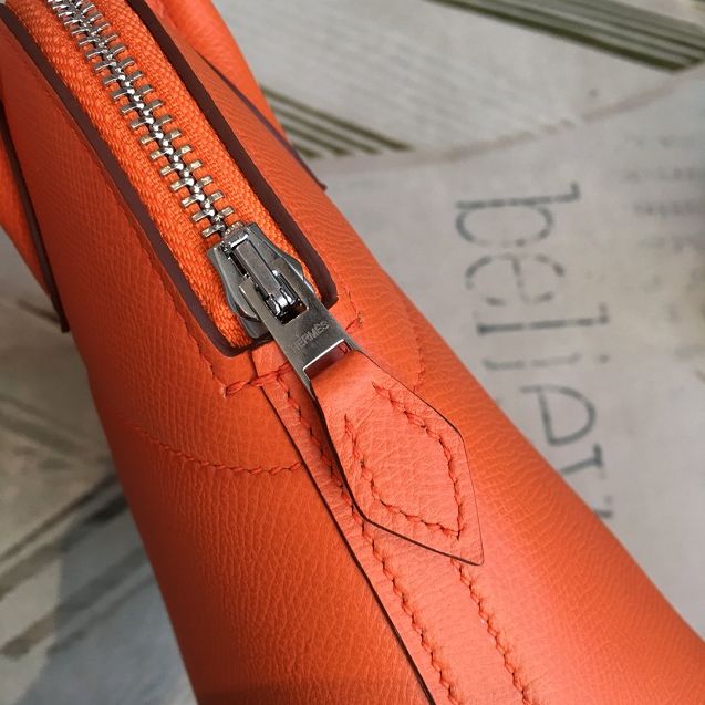 Hermes original epsom leather small bolide 27 bag B027 orange