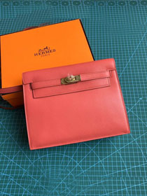 Hermes original evercolor leather kelly danse bag KD022 hot pink