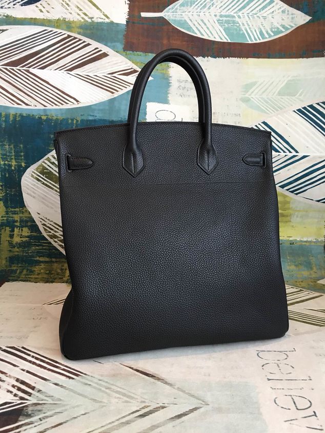 Hermes handmade original togo leather hac birkin 40 bag HB0023 black