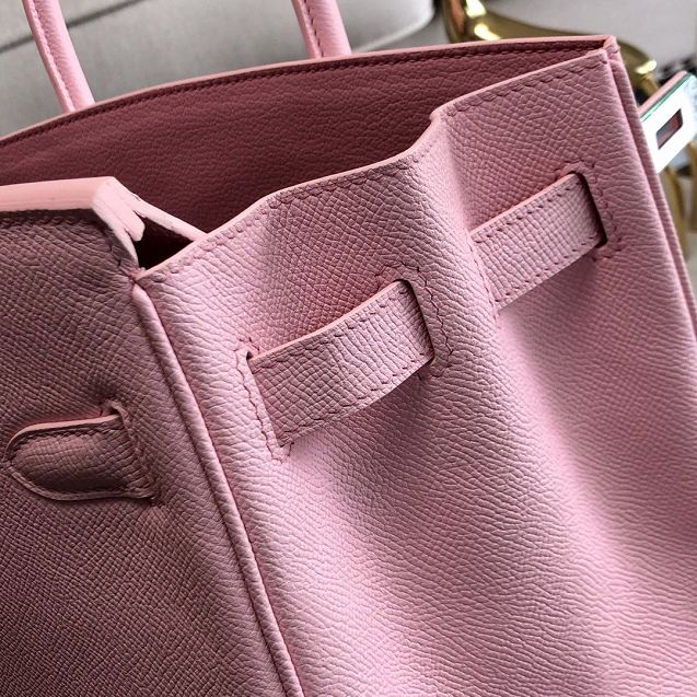 Hermes original epsom leather birkin 35 bag H35-3 3Q rose sakura