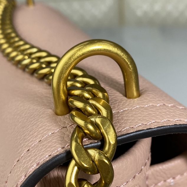 2021 louis vuitton original calfskin lockme chain pm handbag M57071 pink