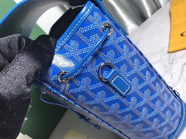 Goyard original canvas alpin mini backpack GY0005 blue