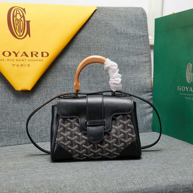 Goyard original canvas  mini saigon bag GY0007 black