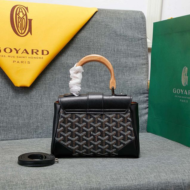 Goyard original canvas  mini saigon bag GY0007 black