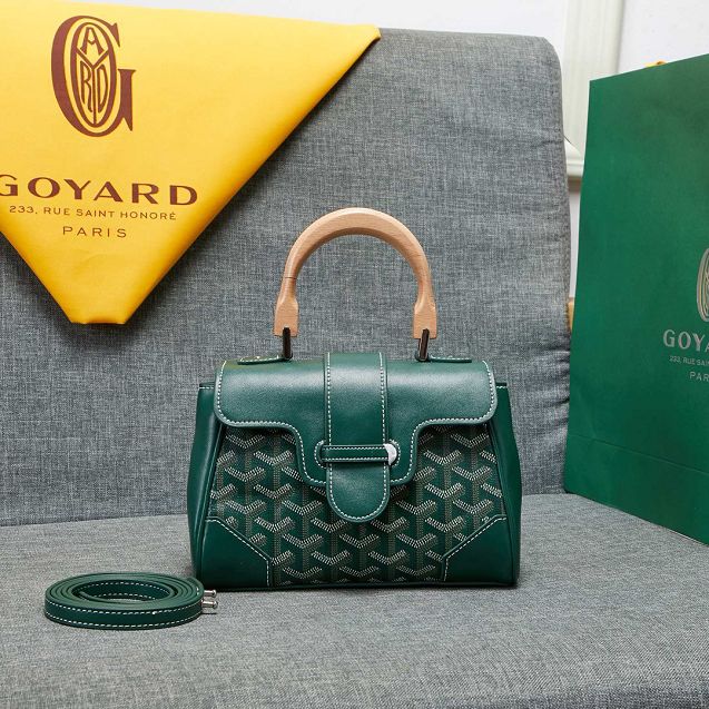 Goyard original canvas  mini saigon bag GY0007 green