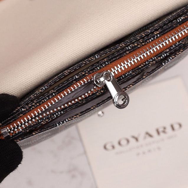 Goyard original canvas plumet pouch GY0010 black&brown