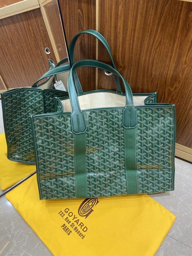 Goyard original canvas villette shopping tote bag GY0026 green