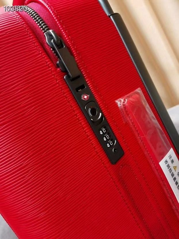 Louis vuitton original calfskin horizon 55 rolling luggage M23261 red