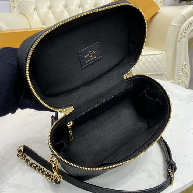 2021 Louis vuitton original calfskin vanity pm handbag M45598 black