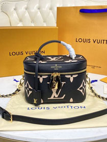 2021 Louis vuitton original calfskin vanity pm handbag M45597 black