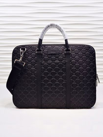 GG original calfskin briefcase 451169 black