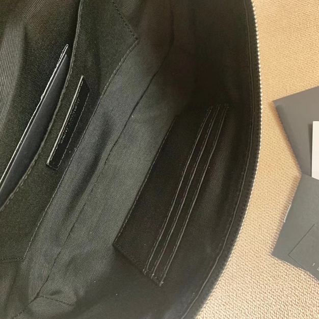 YSL original calfskin belt bag 505671 black