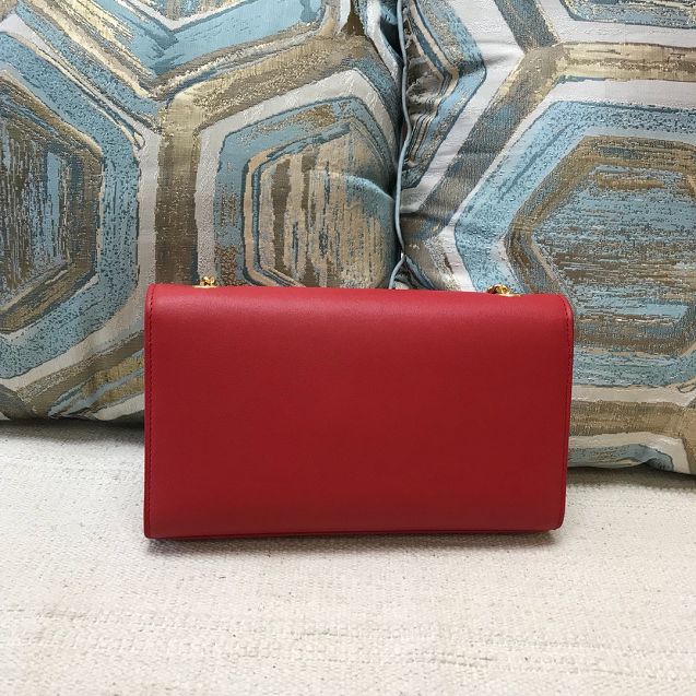 YSL original smooth calfskin medium kate satchel 326078 red