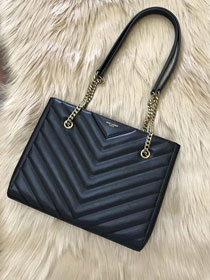 YSL original grained calfskin loulou shopping bag 568865 black