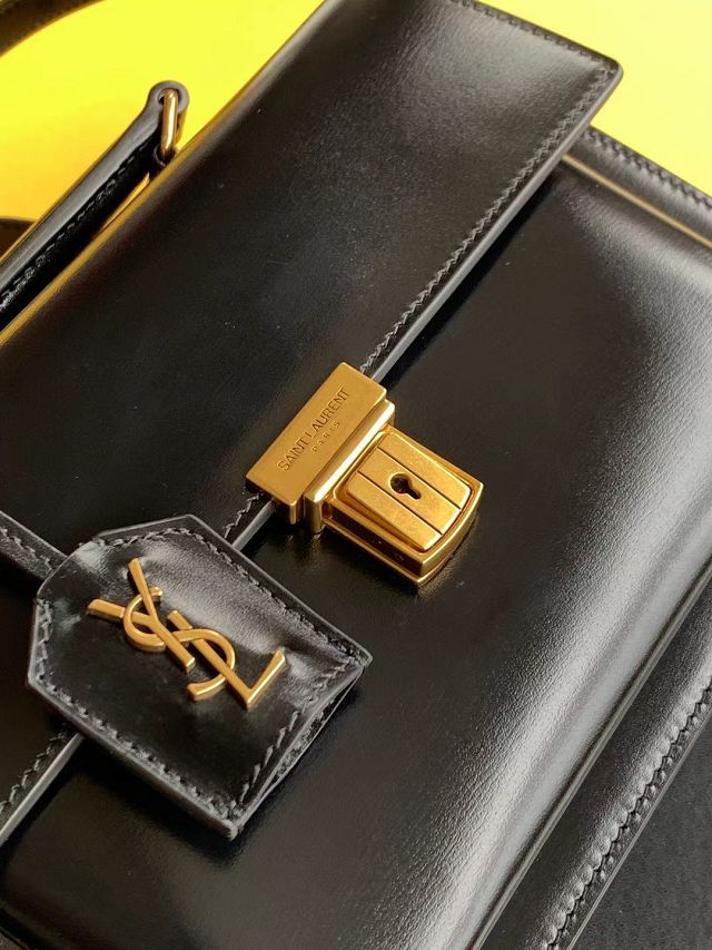 YSL original calfskin briefcase 392264 black
