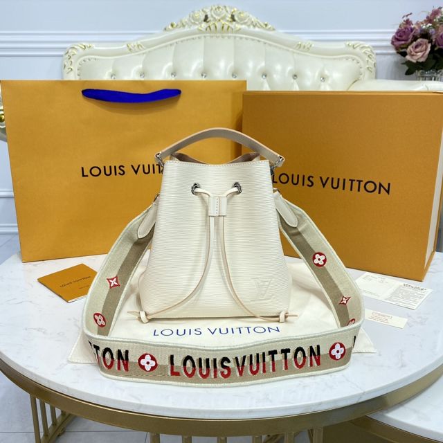 2021 Louis vuitton original epi leather neonoe BB M57693 white