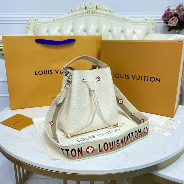 2021 Louis vuitton original epi leather neonoe BB M57693 white