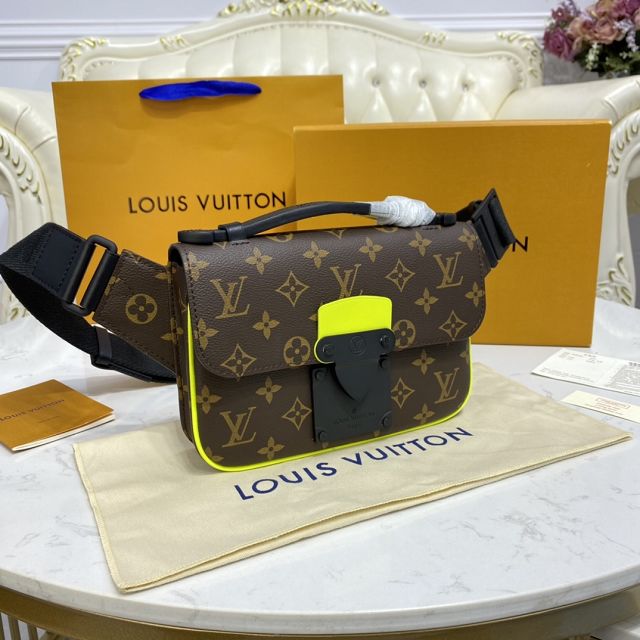 Louis vuitton original monogram canvas s lock sling bag M45864 yellow