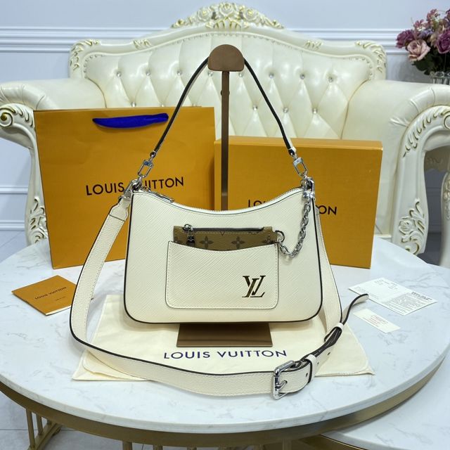2021 Louis vuitton original epi leather marelle bag M80688 white