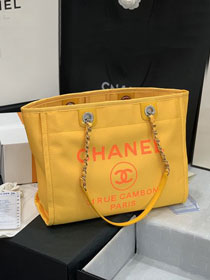 CC original canvas fibers shopping bag A67001 yellow