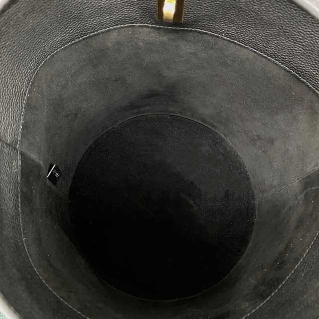 Celine original calfskin bucket 16 bag 195573 black