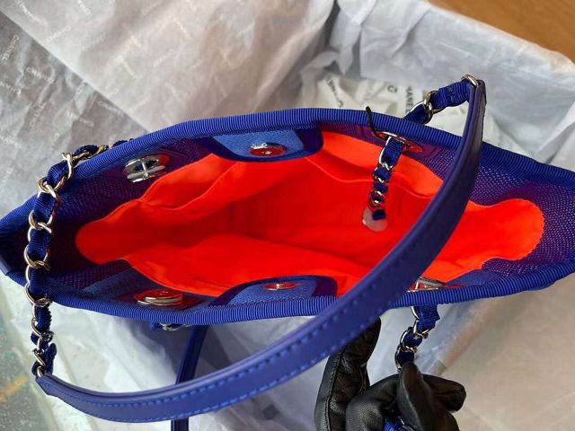 CC original canvas fibers mini shopping bag A66939 blue