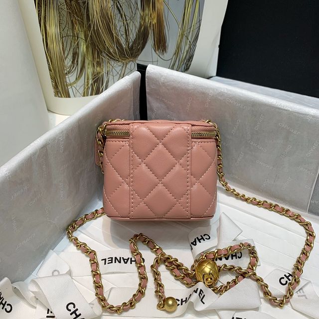 CC original lambskin small vanity with chain AP1447 pink