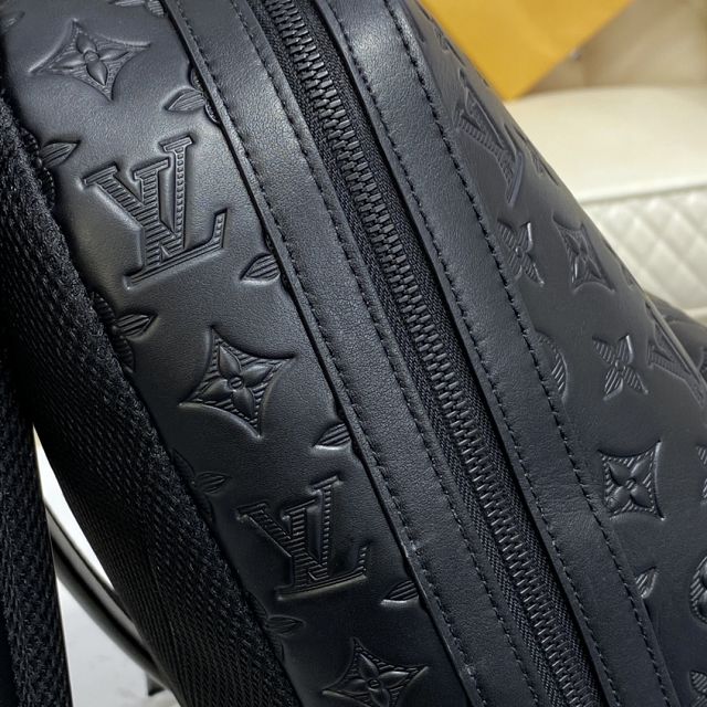 Louis vuitton original monogram calfskin backpack M44727 black