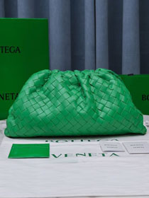 BV original lambskin large pouch 576175 green