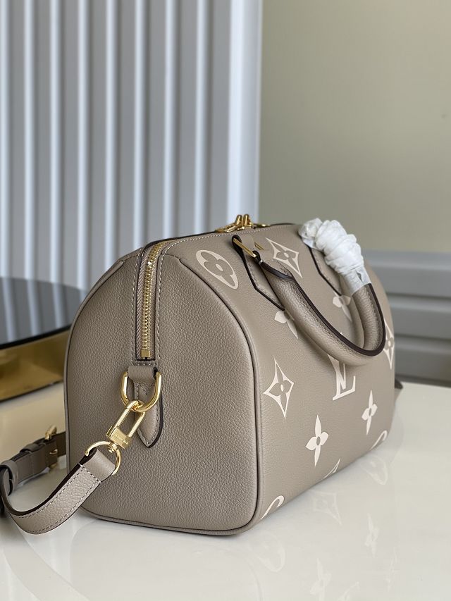 Louis vuitton original monogram calfskin speedy 25 M58947 grey