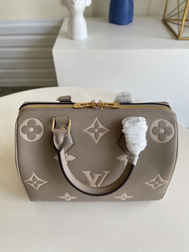 Louis vuitton original monogram calfskin speedy 25 M58947 grey