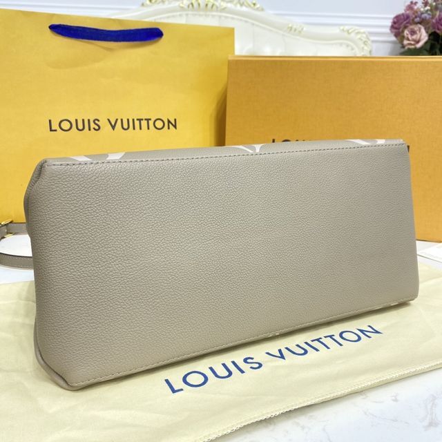 2023 Louis vuitton original embossed calfskin grand palais tote bag M45833 tourterelle