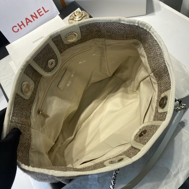 CC original mixed fibers shopping bag A67001-3 grey