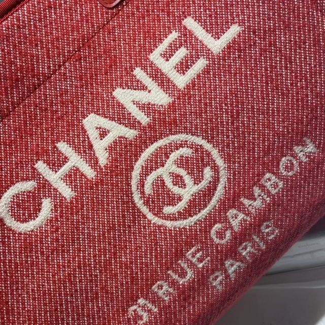 CC original mixed fibers shopping bag A67001-3 red