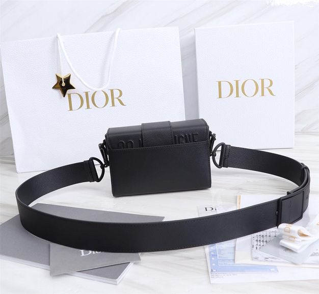 Dior original grained calfskin mini 30 montaigne bag M9204 black