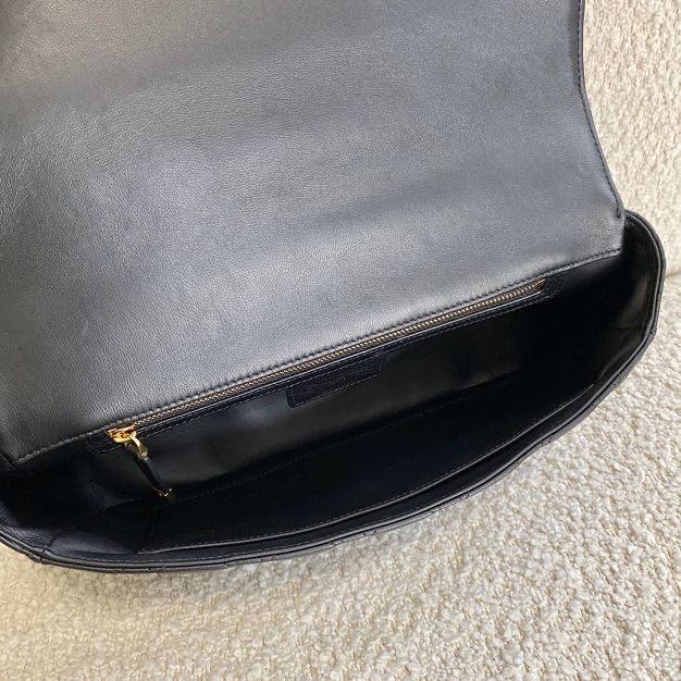 Dior original calfskin large caro bag M9243 black