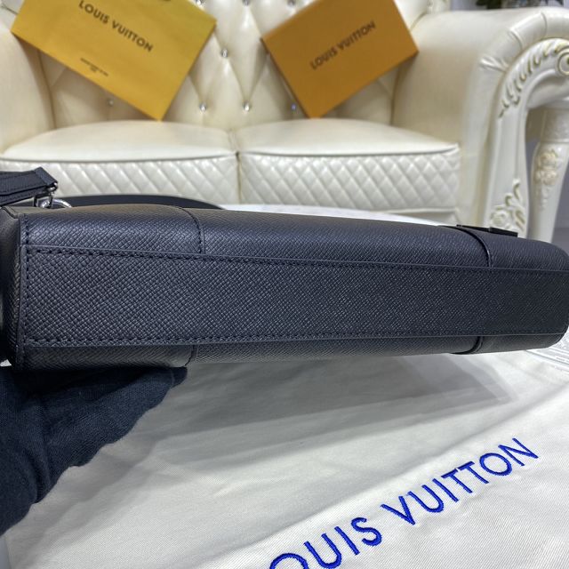 Louis vuitton original calfskin vertical tote briefcase M30811 black
