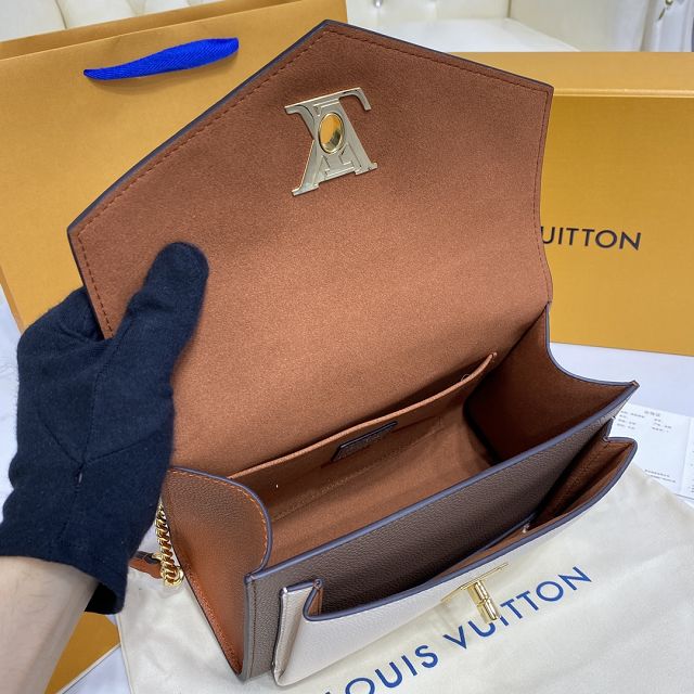 Louis vuitton original calfskin mylockme bb bag M58949 apricot