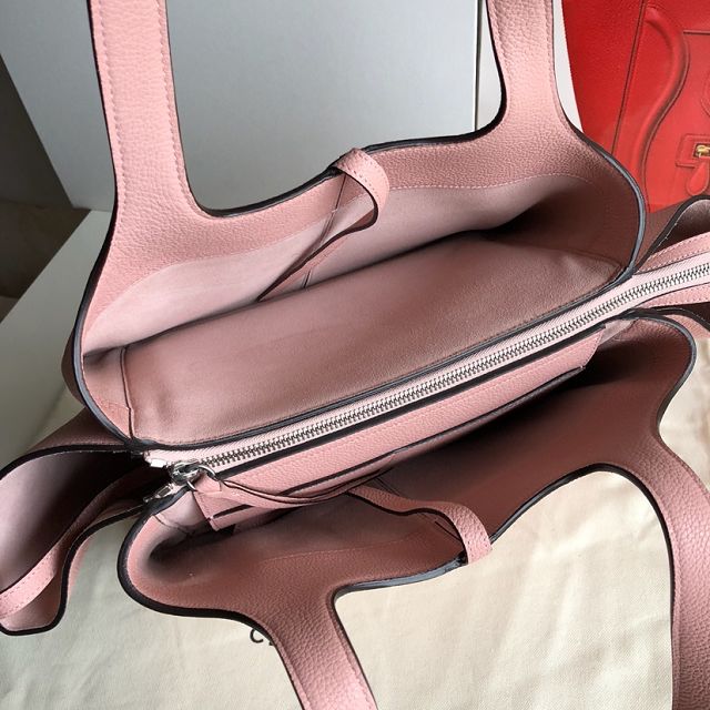 Celine original calfskin tri-fold shopping bag 179043 pink